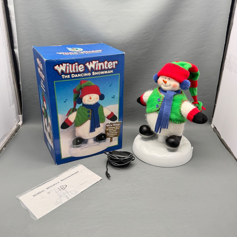 Vintage WILLIE WINTER The Dancing Snowman "Rockin' Around the Christmas Tree"